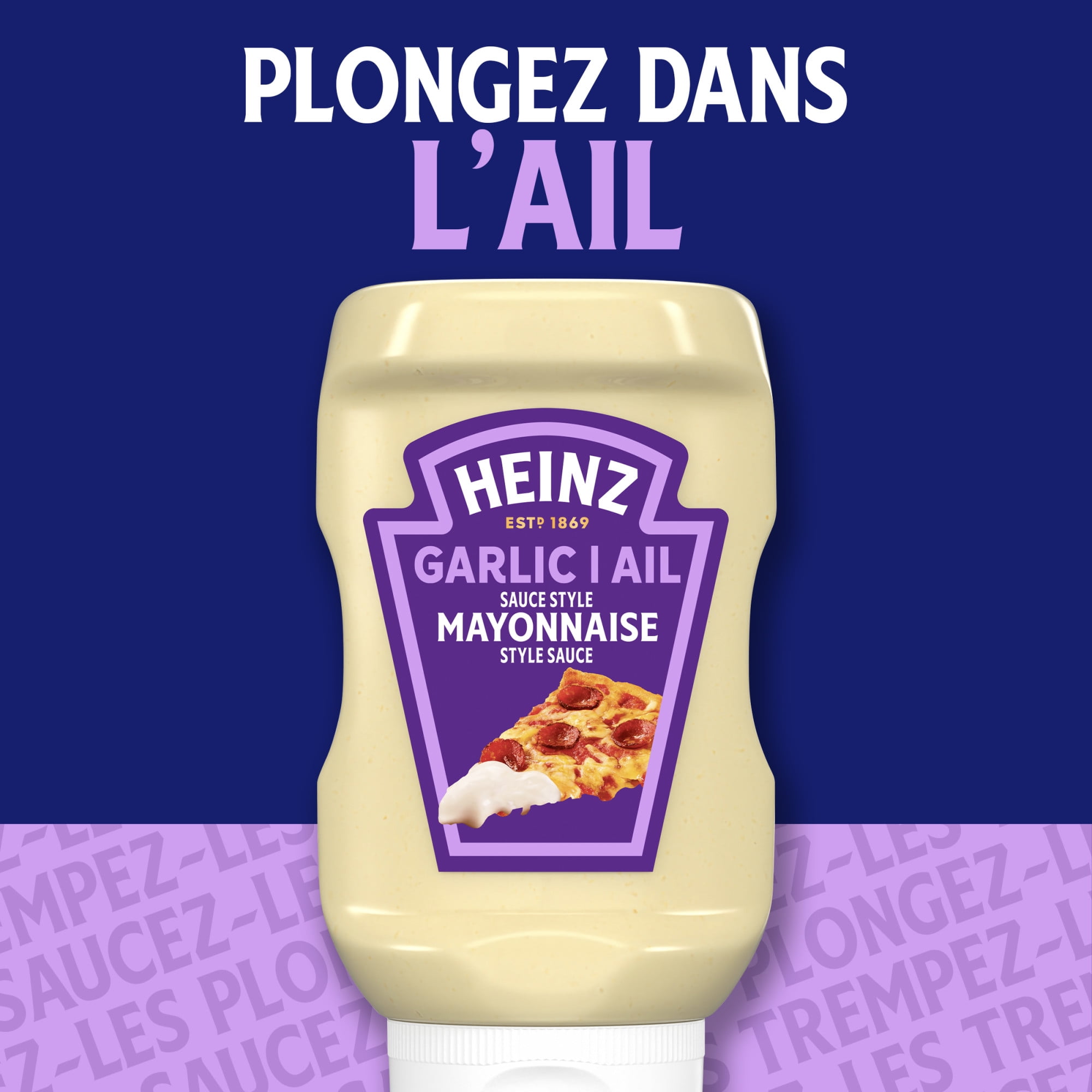 Heinz Garlic Mayonnaise Style Sauce, 340 mL Bottle, 340mL