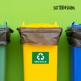 thumbnail image 3 of Recycle Stickers, Self Adhesive Weatherproof Vinyl Stickers, Green, 7" x 10" (Pack of 4), 3 of 5