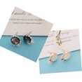 thumbnail image 4 of Pendiente de Botón Sunnimix Femenino Gema Redonda Flor Rhinestone, 4 of 8