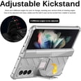 thumbnail image 3 of Case Compatible with Samsung Galaxy Z Fold 3 with Magnetic Hinge Kickstand Ultra Thin Hard PC Full Protective Case-Gray, 3 of 6