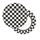 thumbnail image 2 of Disketp Black and White Checkerboard Funda Redonda para Taburete, Funda de Cojín para Silla de Bar Suave y Elástica-12 inch, 2 of 7