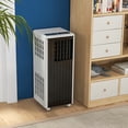 thumbnail image 2 of 8000 BTU Portable Air Conditioner, 3-In-1 Air Conditioner, Fan/ Cool/ Dehumidify Modes, AC Unit Cools Up to 350 Sq.Ft, White, 2 of 7