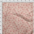 thumbnail image 4 of oneOone Polyester Spandex Red Fabric Asian Paisley Sewing Material Print Fabric By The Yard 56 Inch Wide, 4 of 5
