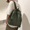 thumbnail image 4 of Mochila grande Bolso casual unisex de lona de gran capacidad para mujeres y hombres al aire libre (verde), 4 of 8