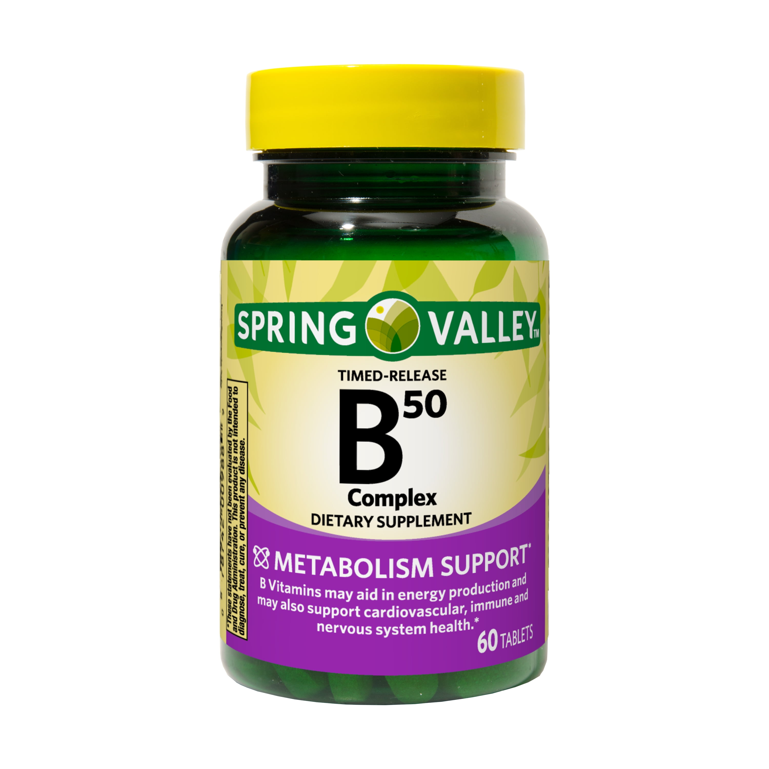 Spring Valley B-50 Complex Timed-Release Tablets Dietary Supplement, 60 Count