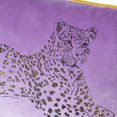 thumbnail image 4 of JWH Gold Foil Print Leopard 100% Cotton Pillow Cover Lilac 12x20inch Modern Glam Living Room Bedroom Decor Accent, 4 of 9