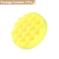 thumbnail image 3 of Uxcell 2 piezas de almohadillas de pulido de 5" para pulidora de coche con respaldo de gancho y bucle, Amarillo, 3 of 7