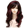 thumbnail image 1 of DPTALR 3-Couleurs Femmes Multicolores Longs Cheveux Bouclés Franges Fibre Chimique, 1 of 1