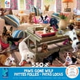 thumbnail image 2 of Ceaco - Paws Gone Wild - Living Room Rompers - 550 Piece Jigsaw Puzzle, 2 of 2