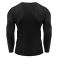 thumbnail image 4 of FNFYFH Men's Thermal Long Sleeve Shirts Breathable Athletic Base Layer Top Fleece Lined Winter Gear Running T-Shirt, 4 of 7