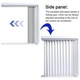 thumbnail image 7 of Window AC Side Panel with Frame Air Conditioner Accordion Filler Curtain Replacement Kit Fits Most Window Air Conditioner Units, 7 of 7