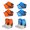Blue & Orange, variant on Outdoor Hiking Gaiter,Waterproof Leg Cover,Adjustable Night Reflective Bite Protection Guards Leg Gaiters for Hiking