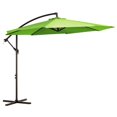 thumbnail image 2 of WULFUL 10ft Offset Hanging Outdoor Cantilever Patio Umbrella for Garden, Green, 2 of 7