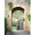 thumbnail image 2 of Eggers, Julie 25x32 White Modern Wood Framed Museum Art Print Titled - Italy-Chianti-Monteriggioni Looking out an arched entrance into the walled town, 2 of 4