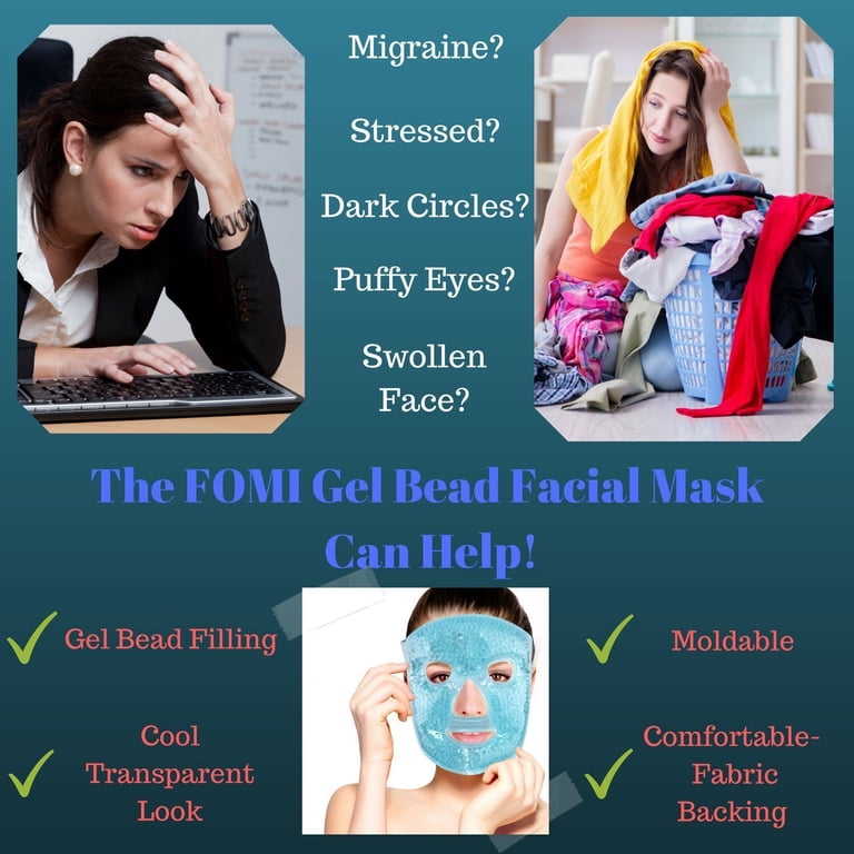 FOMI Hot and Cold Therapy Gel Bead Facial Mask, Model Code
