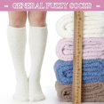 thumbnail image 4 of 4Pairs Thigh Knee High Fuzzy Socks Women Warm Long Winter Sock, 4 of 6