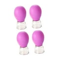 thumbnail image 3 of EHJRE 4 Pieces Facial Cupping Set Massage Cups Vacuum Suction Daily Use Athletes Reusable Face Body Eyes Facial Cupping Therapy Set Purple, 3 of 8
