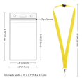 thumbnail image 3 of Lanyards WEZEBEL, paquete de 48, amarillos, porta credenciales impermeables, 3 of 6