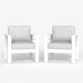 thumbnail image 4 of LayinSun Aluminum Outdoor Patio Armchair, 2 PCS Single Sofa Chair with Cushions, 4 of 7