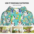 thumbnail image 4 of Uemuo Panda Bathing Pattern Women's Hoodie with Eye-catching Drawstrings- Casual Pullover Hoodie with Kangaroo Pocket, Stylish Hooded Sweatshirt-Large, 4 of 7