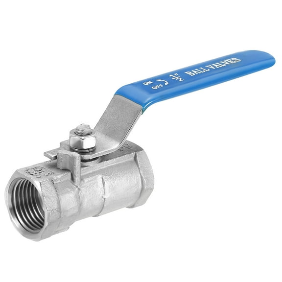 1/2" NPT Stainless Steel Ball Valve NPT Standard Female Thread Full Port Valve for Water Oil Gas