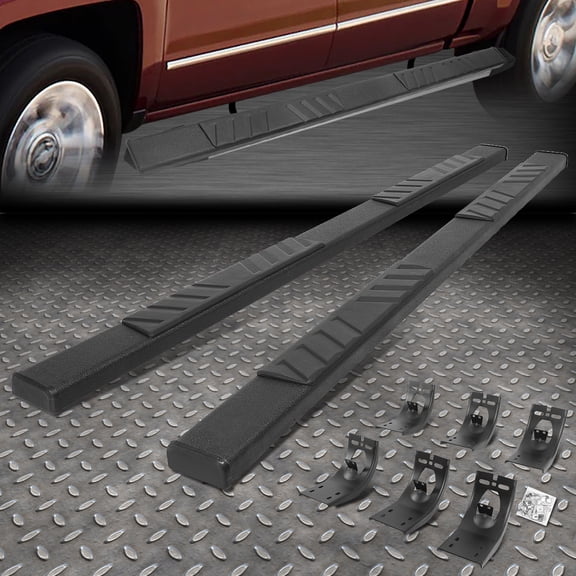 Nuvision for 09-24 Dodge Ram 1500 2500 3500 Extended Cab 5" Flat Step Bar Running Board
