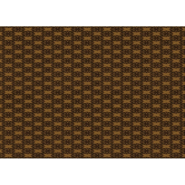 Ahgly Tapis Rectangulaire Lavable en Machine Intérieur Transitionnel Acajou Brun, 2 Pieds x 3 Pieds