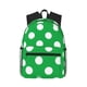 thumbnail image 1 of Disketp Green And White Polka Dot Mochila Ligera Clásica con Múltiples Bolsillos, Mochila Casual para Hombre y Mujer, Ideal para Escuela, Trabajo y Viajes, 1 of 6