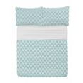 thumbnail image 1 of Modern Microfiber Bedspread Set, Soft Colored Skewed Bold Stripes Lines Contemporary Style Simplistic Design, Soft Bedding Set with Pillow Shams & Comforter, 3 Sizes, Pale Blue White, by Ambesonne, 1 of 1