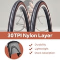 thumbnail image 3 of 2 Pack 27 X 1 1/4 Bike Tire 27 Inch Road Bike Tires 32-630 Folding Bead Replacement Bicycle Tire, 3 of 7