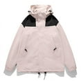 thumbnail image 2 of UTSJKR Women's Mountain Waterproof Ski Jackets with Detachable Hood Color Block Windproof Winter Coat for Snow and Rain Pink XS, 2 of 3