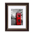 thumbnail image 1 of MesaSe 4x6 Picture Frame Black Wood Displays 3.5x5 Photo Frame with Mat or 4x6 Inch Without Matted Shatter-Resistant Glass Table Top Display and Wall Mounting Photo Frame, 1 of 19