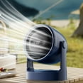 thumbnail image 5 of Viflosae Portable Fan for Travel Travel Fan Desktop Fan Cycle Fan 3-speed Night Light USB Charging Portable Office Silent Aromatherapy Mini Fan Black/white/blue/white Optional, 5 of 8