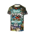 thumbnail image 5 of Youth The Cuphead Show T Shirts 3D Printed Short Sleeve Tee Shirt for Boys Girls, 5 of 7
