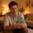 thumbnail image 6 of Ohmyroo Simulation Helicopter Toy With Lights Sound Effects Military Transport Plane Model For Home Display 9.8 Inch Multicolor, 6 of 6