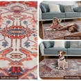 thumbnail image 2 of TWINNIS Boho Area Rug Vintage Rug Anti-Slip Persian Carpet for Living Room Bedroom,Orange,6'x9', 2 of 7