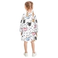 thumbnail image 3 of Girls' long-sleeved dress Pearl Milk Tea Girls' A-line dress with ribbed cuffs Soft and comfortable, 3 of 6