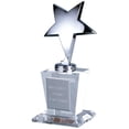 thumbnail image 1 of Chass 74006 Silver Star Glass Trophy, 1 of 1