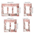 thumbnail image 2 of Yayeee Rocker Switch Wall Plate 2-Gang 4.7"x4.6" Home Decorative Outlet Cover, Light Pink Gingerbread Houses, 2 of 6