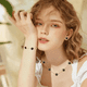 thumbnail image 2 of Conjunto Joyas Trébol Elegante Collar Pendientes Pulsera Xtellar negro, 2 of 3