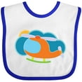 thumbnail image 3 of Inktastic Helicopter for Boys Boys Baby Bib, 3 of 4