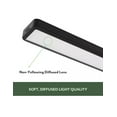 thumbnail image 3 of ETI 4 ft. x 6 in. Runden Black Modern LED Flush Mount Ceiling Light, 300 Lumen, 3CCT Color Preference, Dimmable, 120 Volt, C05015402A, 3 of 8