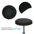 thumbnail image 3 of Unique Bargains 11 Inches Round Bar Stool Cover Washable Elastic Cushion Cover Black, 3 of 7