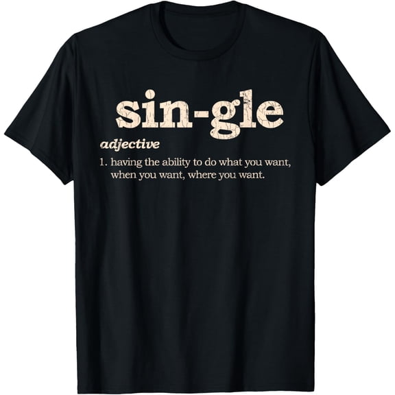 Valentines Day Single Sarcastic Singles Funny Gift T-ShirtMen and women, Black T-shirt, size: Extra large