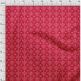 thumbnail image 3 of oneOone Cotton Jersey Red Fabric Geometric Bandhani Diy Clothing Quilting Fabric Print Fabric By Yard 58 Inch Wide, 3 of 4