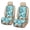 Sea Turtle Lighthouse Blue, variant on COEQINE Quilted Car Front Seat Cover 2 Pack Non-Slip Decorative Bucket Seat Cover Heavy Duty Dog Car Seat Protector Universal Fit Auto Accessories, Rustic Cow Skin Print