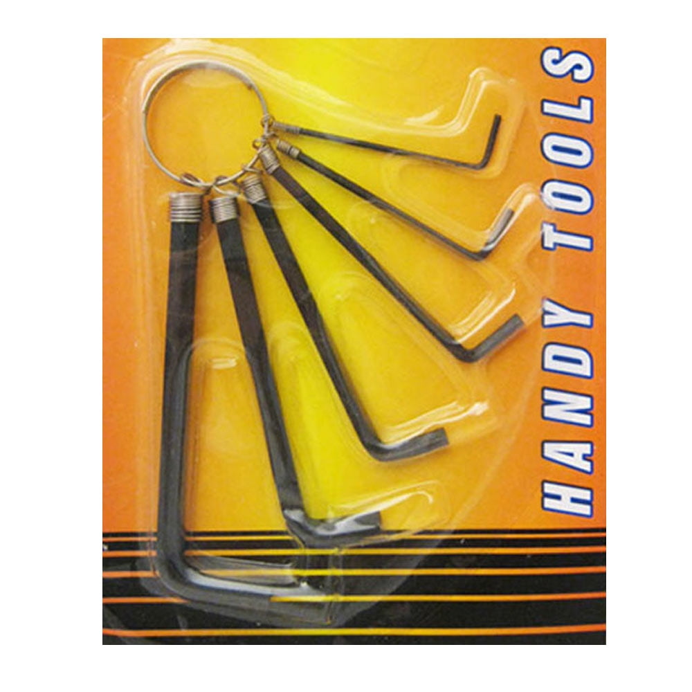 8pcs Allen Wrenches Set, 1.5-6 mm Hex Key Key Chain Set, Portable L Shape  Bike Allen Wrench Repair Tool