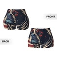 thumbnail image 5 of Picia Patriotic Bulldog Art Printed Workout Shorts for Women Seamless Scrunch Butt Lifting High Waisted Yoga Gym Booty Running Moisture-wicking Short Pants-XX-Large, 5 of 9