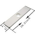 thumbnail image 2 of Homevacious - Grifo Para Fregadero De Cocina Y Baño, 10.0 In, Placa Base, Cubierta Para Agujero, Placa De Cubierta, Escudo Cuadrado, Níquel Cepillado, Acero Inoxidable 304, 2 of 5
