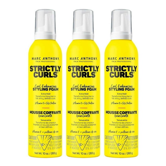 Marc Anthony Strictly Curls Styling Foam 10 Ounce (295ml) (Pack of 3)